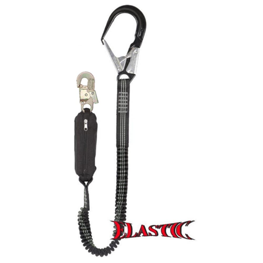 Edge Delta 1 Elastische Veiligheidslijn Aluminium Haken 2 meter