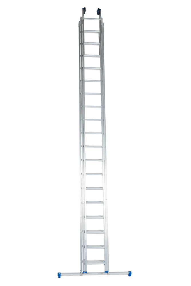 Solide Premium Professional 3-delige Rechte Schuifladder - 3x18 Sporten