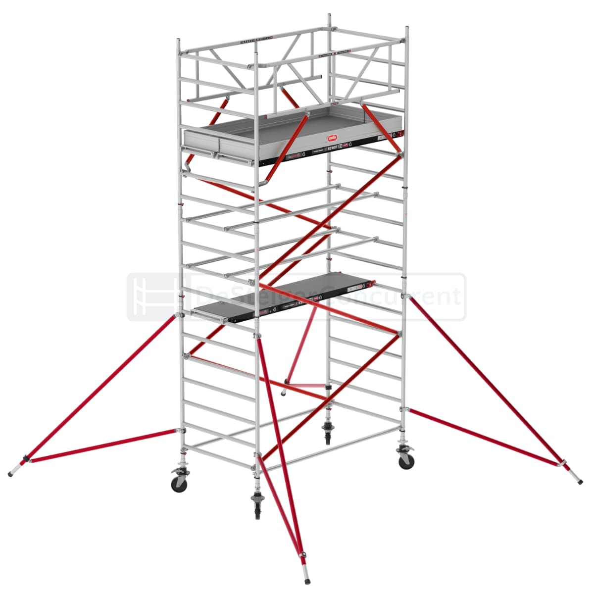 Altrex Rolsteiger RS TOWER 51 PLUS Schoren - L190xB90cm - 6.20m werkhoogte