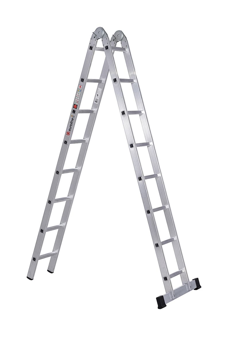 Euroline Premium Line 2-delige Vouwladder - 2x8 Sporten