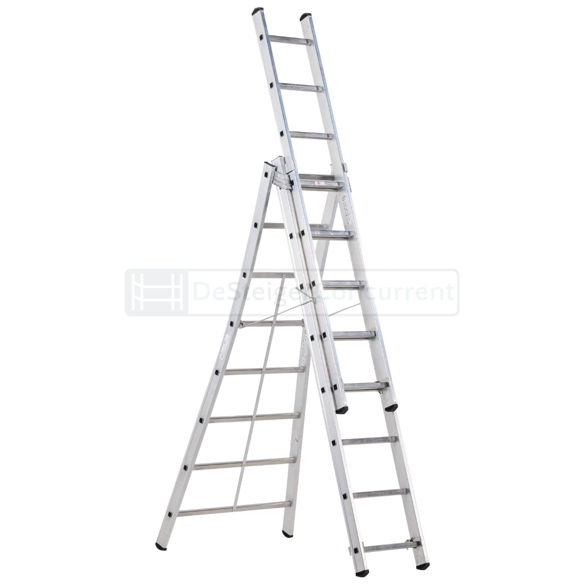 Altrex Kibo 3-delige uitgebogen reformladder 3x8 en 3x10