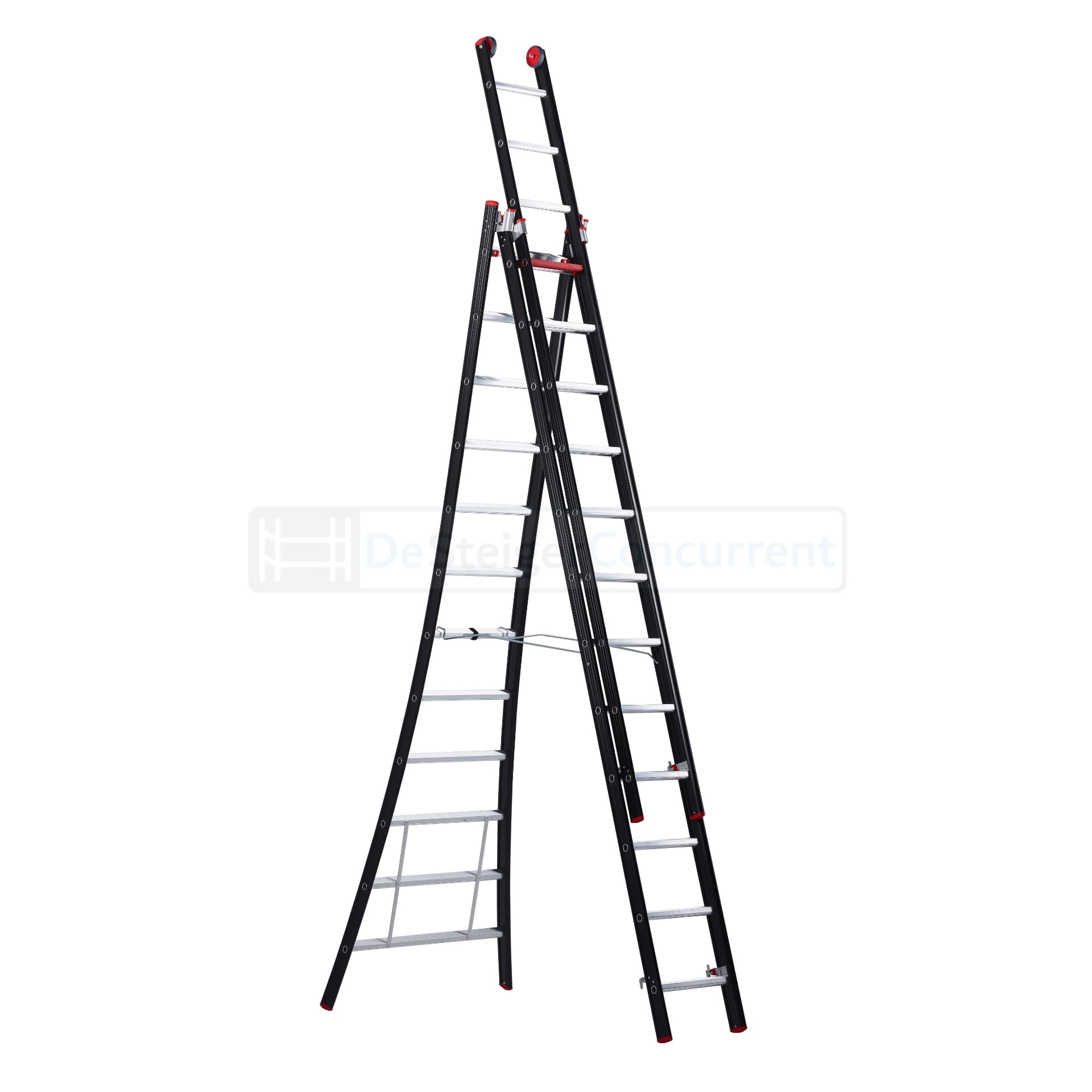 Altrex Nevada 3-delige Uitgebogen Reformladder - 3x12 Sporten